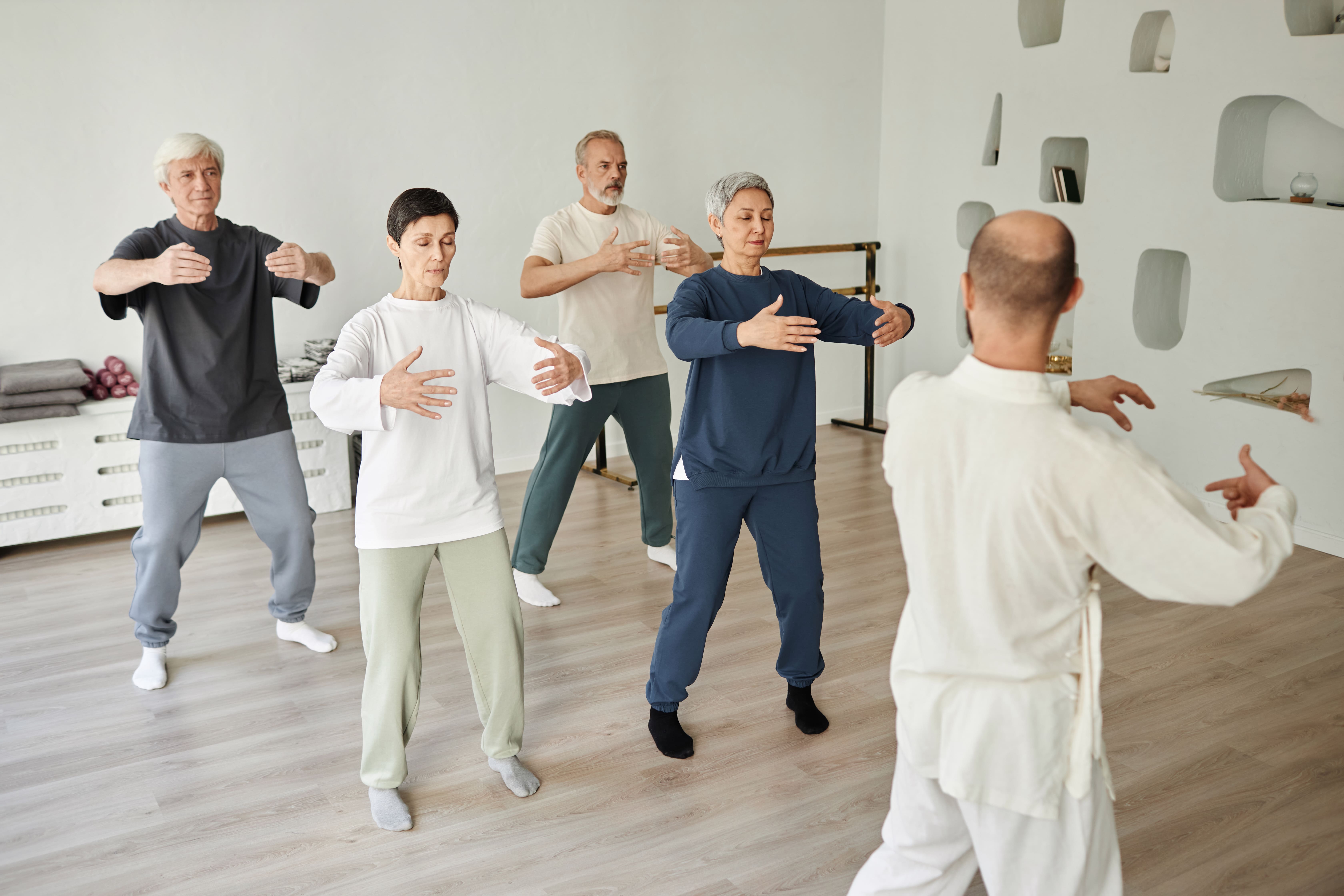 Group practicing Tai Chi